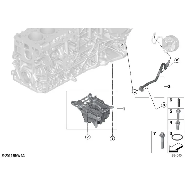 Вакуумный насос с трубопроводом
