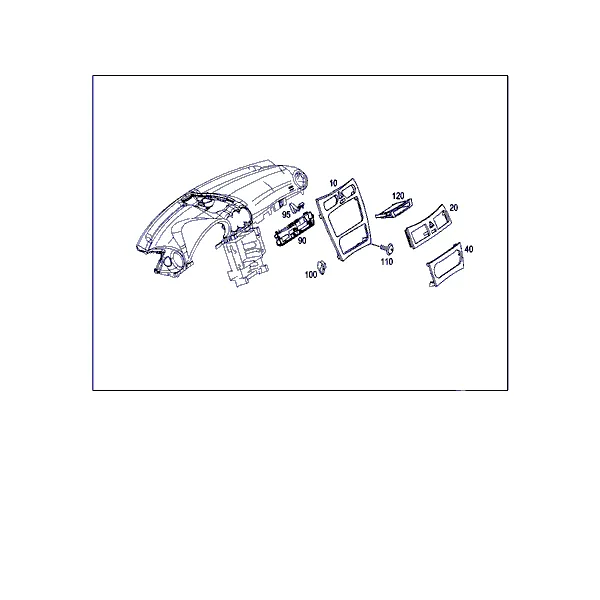 ДЕРЕВ. НАКЛАДКА ПЕРЕДН. ПАНЕЛИ, ВЕЩЕВ. ОТДЕЛЕНИЕ И ПЕПЕЛЬНИЦА