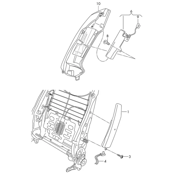 Модуль боковой подушки безоп.