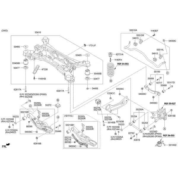 REAR SUSPENSION CONTROL ARM; 1