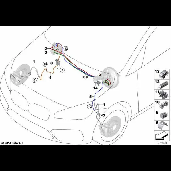 Трубопровод тормозного привода Пд