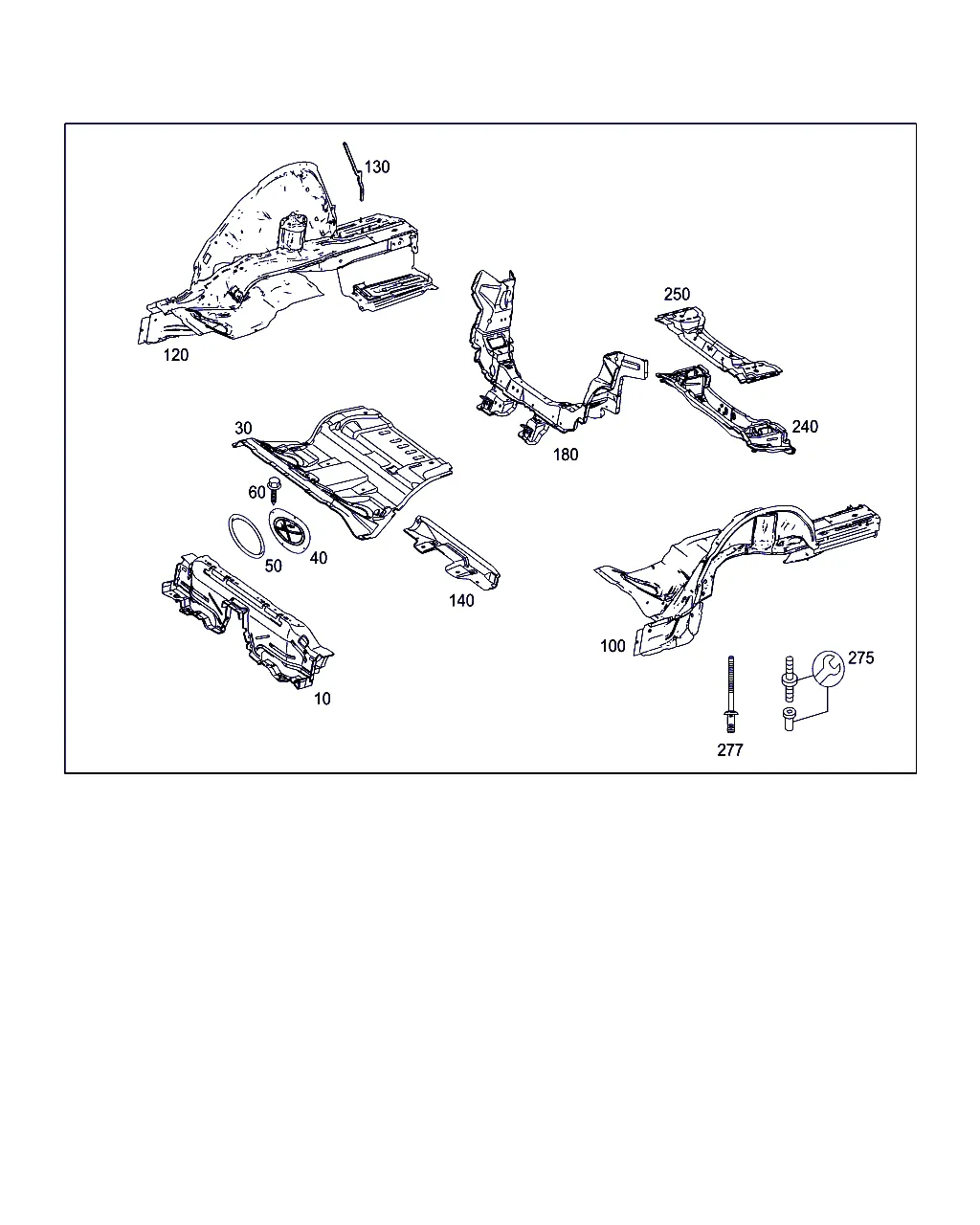 ПОЛ ЗАДН. ЧАСТИ КУЗОВА