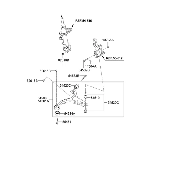 FRONT SUSPENSION LOWER ARM