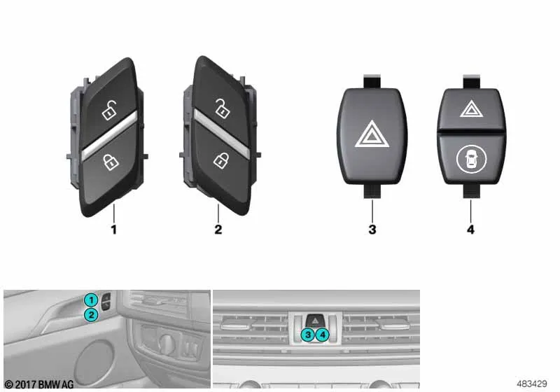 Перекл.ав.свет.сигналы / центр.замок