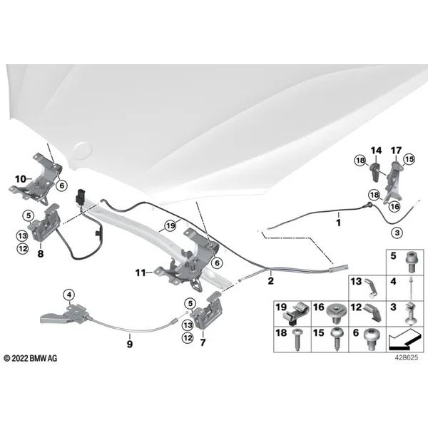 Капот/система замков