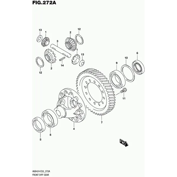 272A - ПЕРЕДНИЙ ДИФФЕРЕНЦИАЛ (6MT)