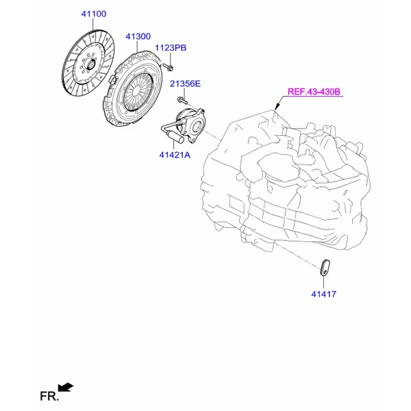 Вилка выключения сцепления