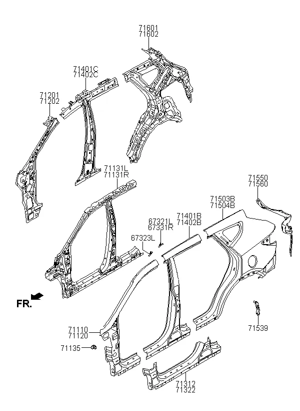панель кузова боковая