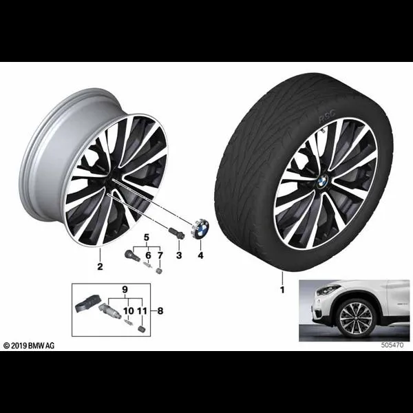 BMW л/с диск V-образн.сп.573 - 19" SZ