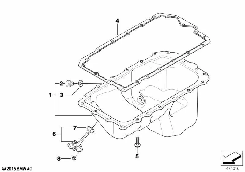 Масляный картер/маслоизмерит.приспособл.