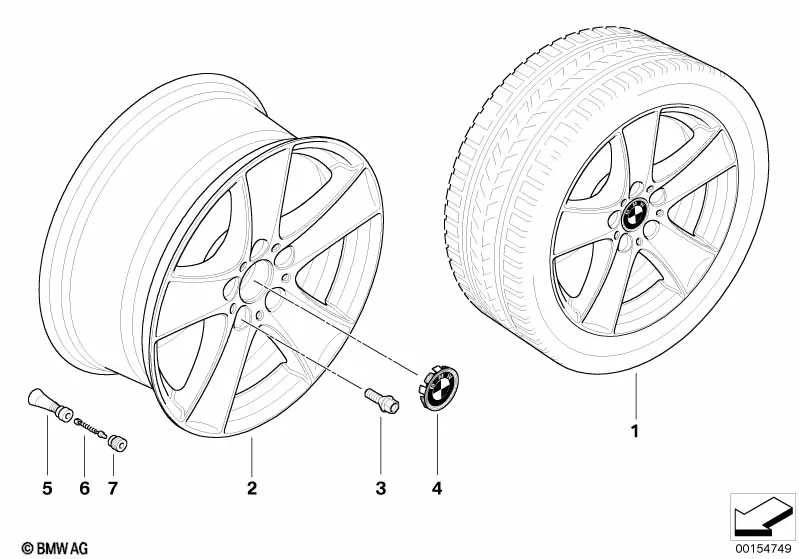 Л/c диск BMW со звездообр.спиц.диз.209