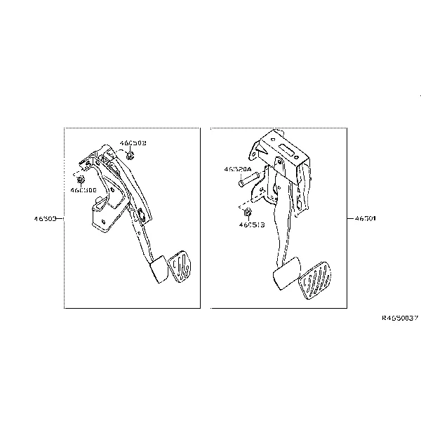 Педали тормоза и сцепления