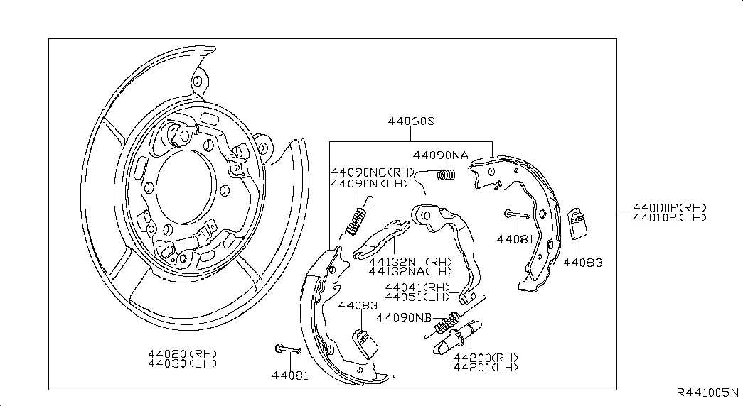 Задний тормоз; PARKING BRAKE
