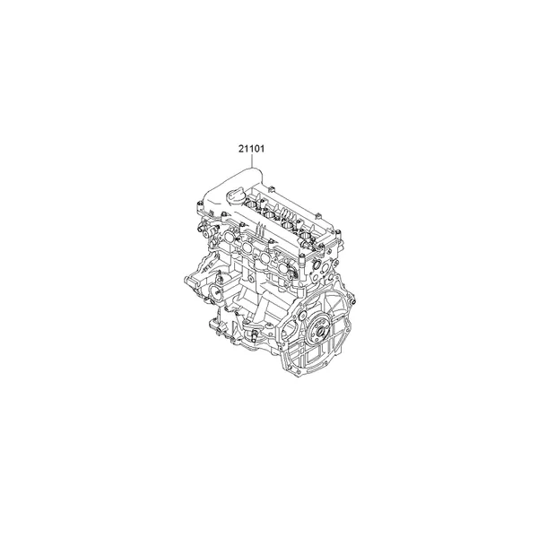 Подрамник двигателя в сборе