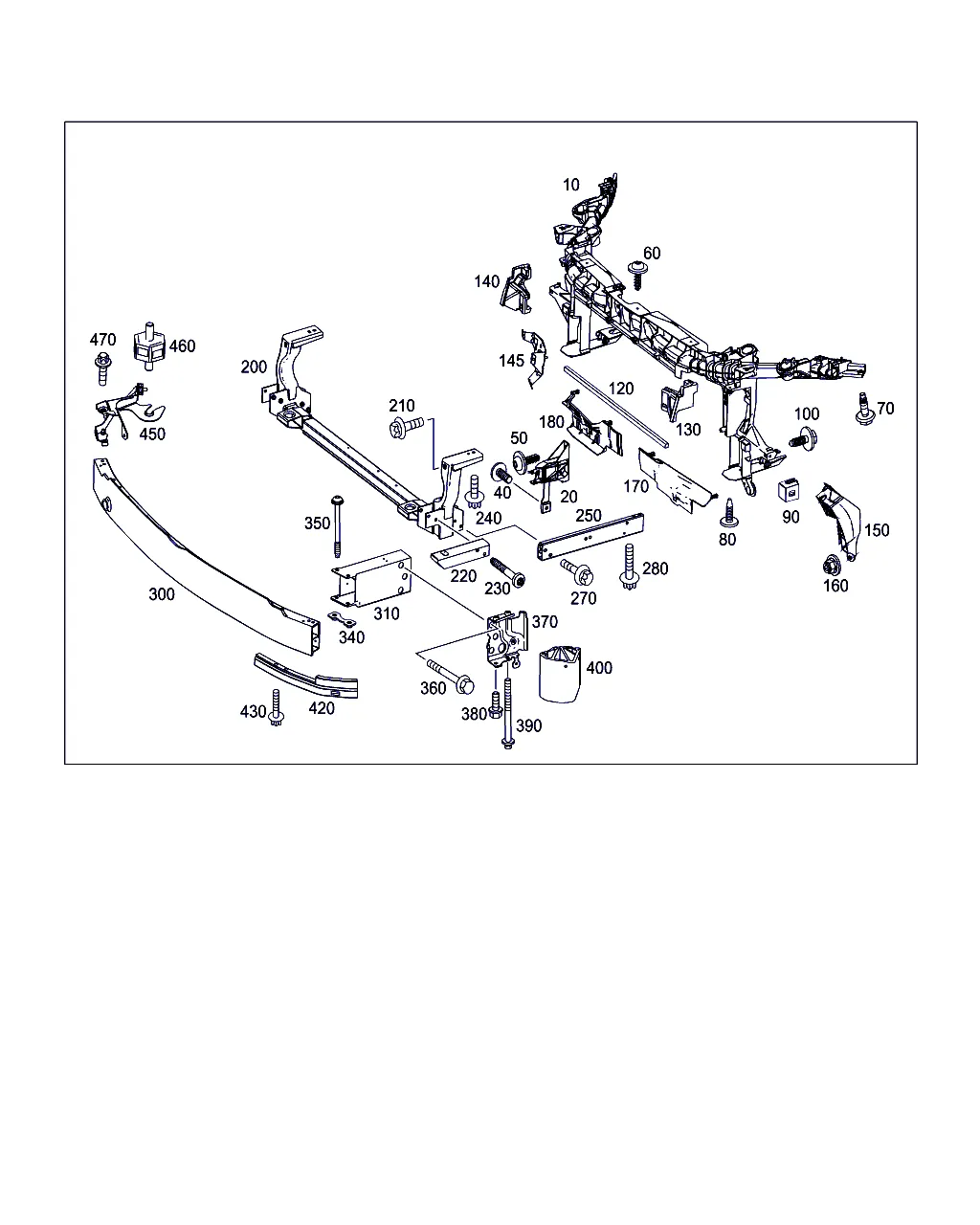 ПЕРЕД. ЭЛЕМ. ЖЕСТКОСТИ И ОПОРА РАДИАТОРА