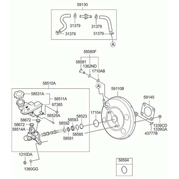 BRAKE MASTER CYLINDER & BOOSTER