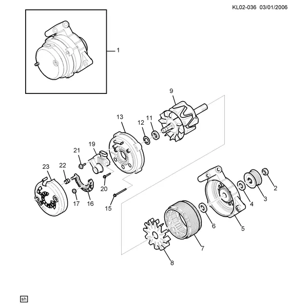 ГЕНЕРАТОР, СБОРКА (LU1/3.2G)