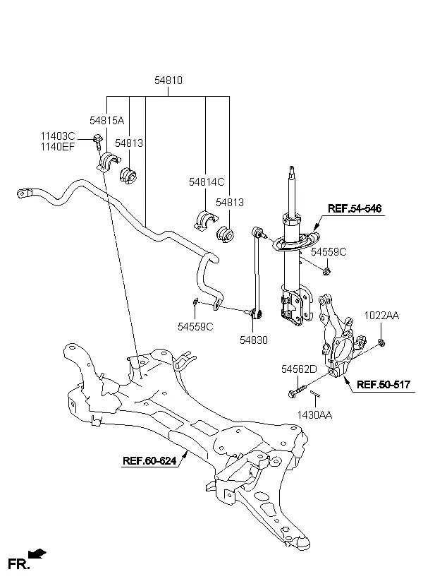 FRONT SUSPENSION CONTROL ARM