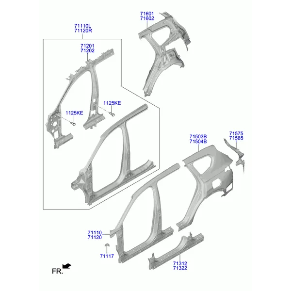 панель кузова боковая