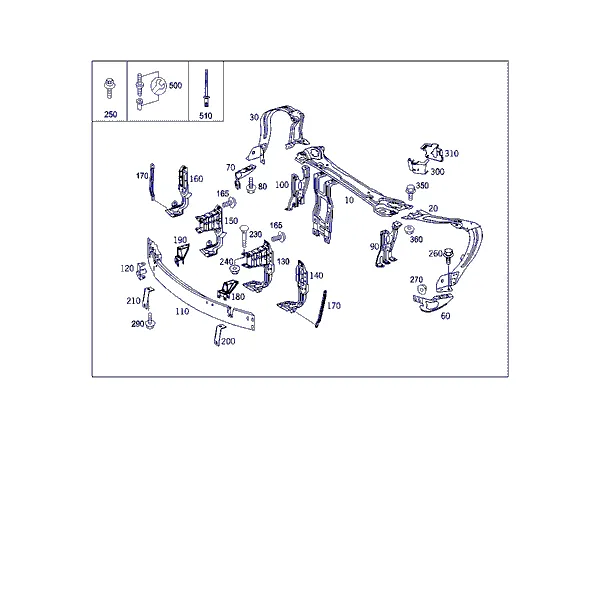 ПЕРЕД. ЭЛЕМ. ЖЕСТКОСТИ И ОПОРА РАДИАТОРА