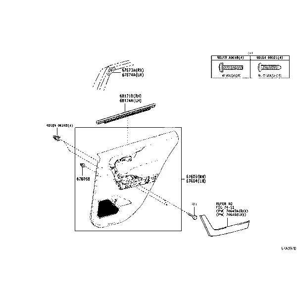 REAR DOOR PANEL & GLASS