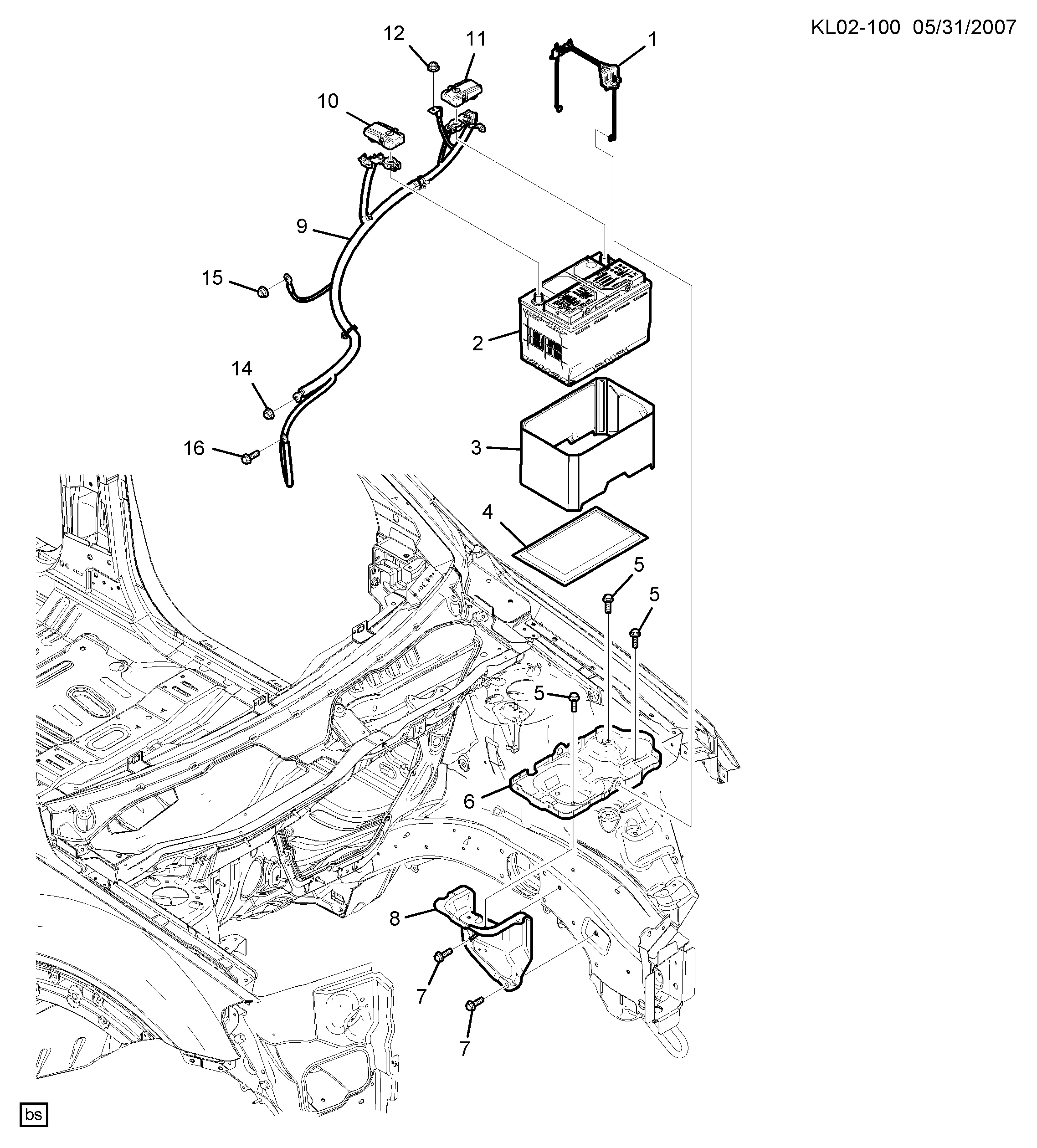 КРЕПЛЕНИЕ АККУМУЛЯТОРА (LU1/3.2G)