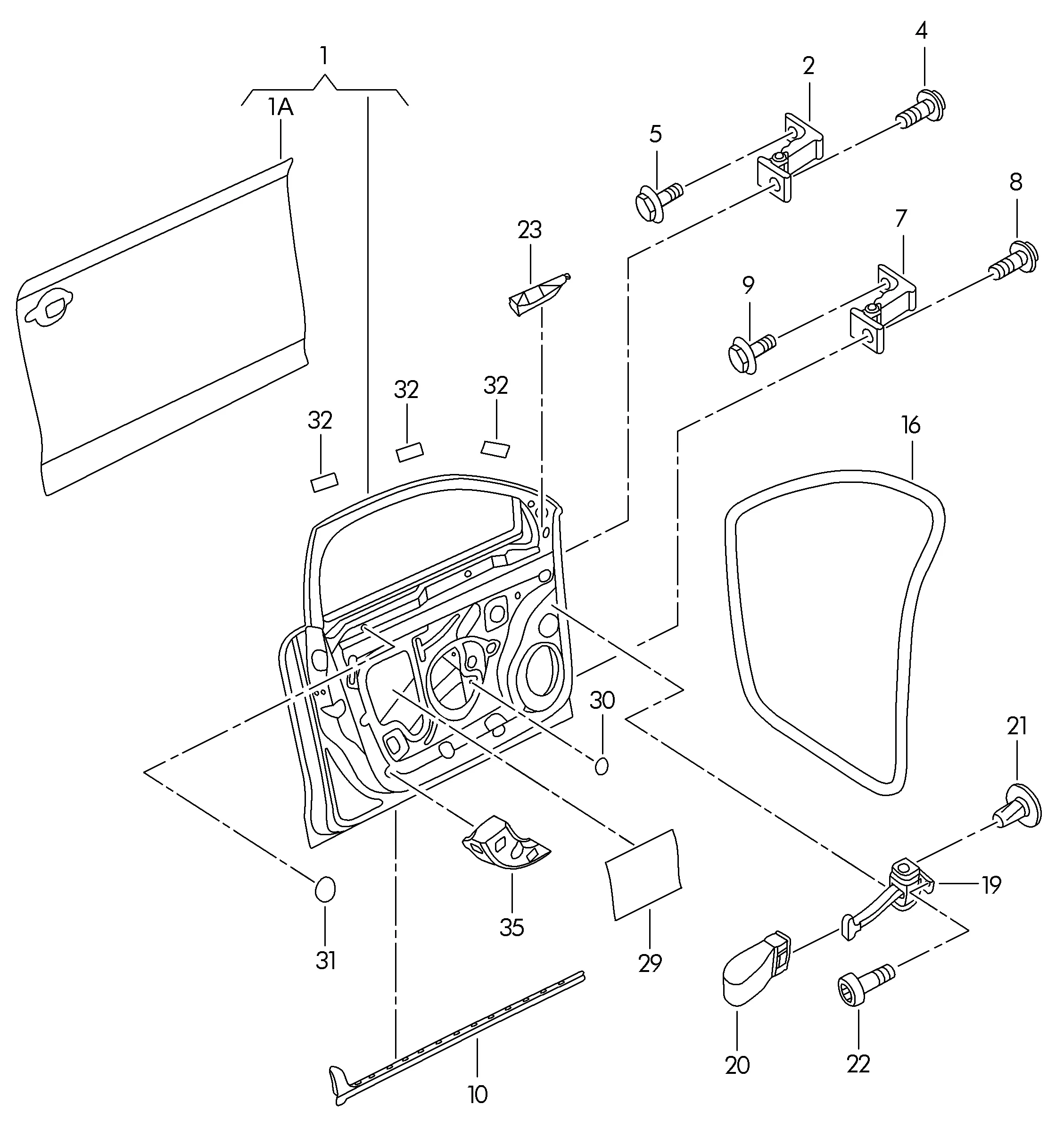 Двери Петля двери Уплотнитель двери