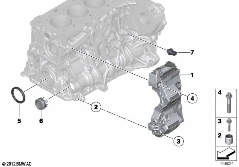 Блок цилиндров/дополнительные элементы