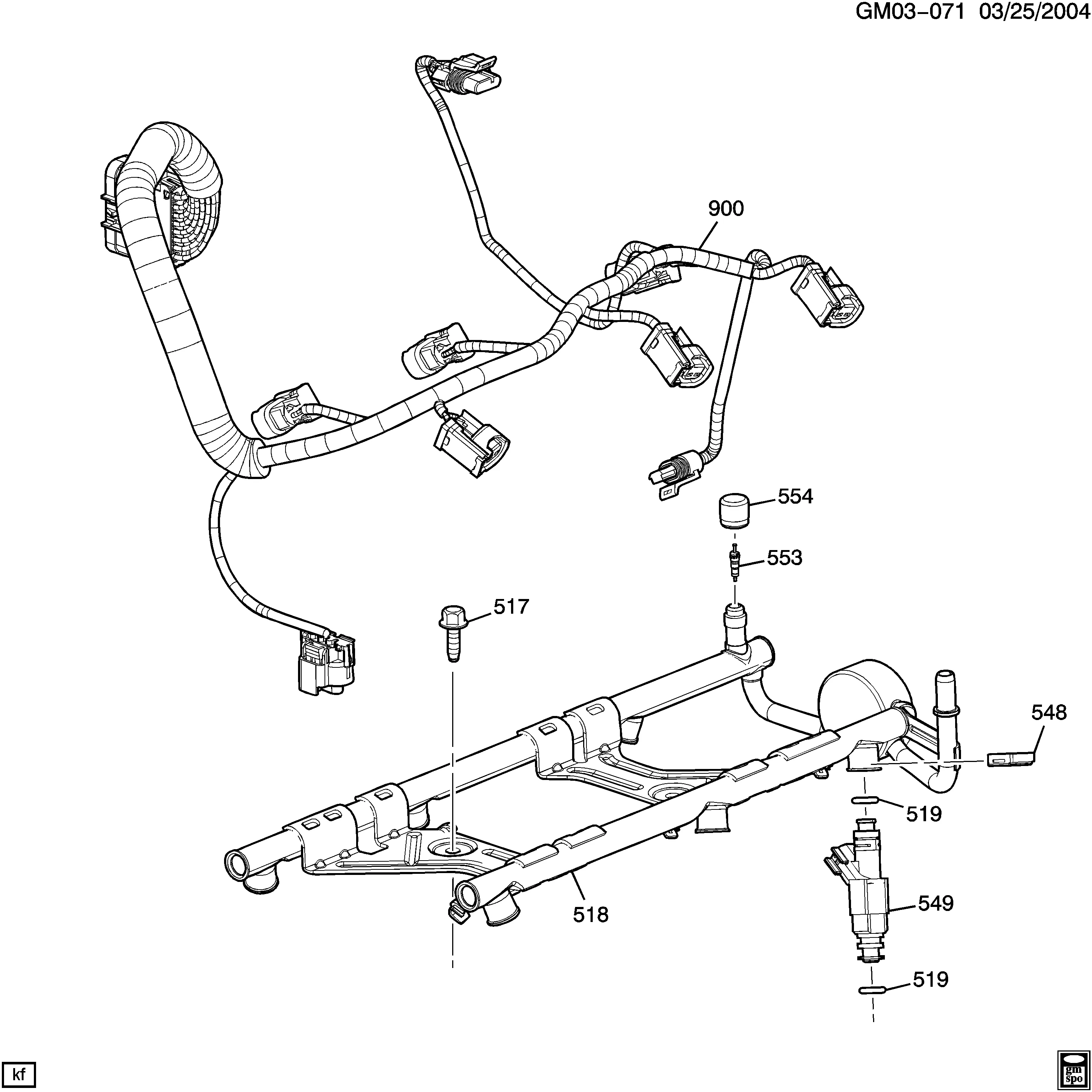 FUEL INJECTOR RAIL (LNJ/3.4F)