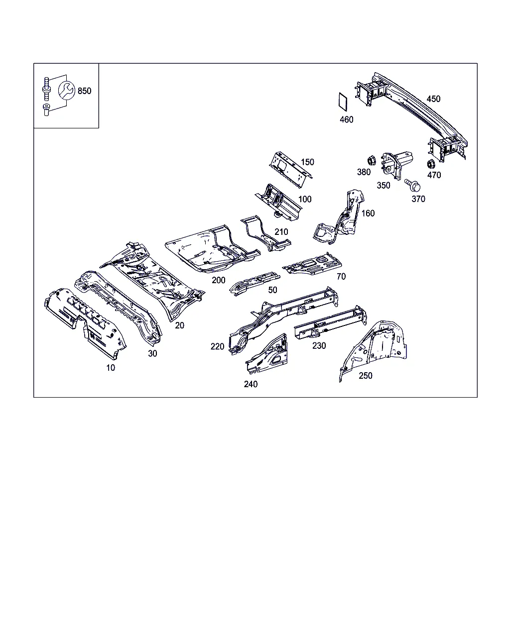 ПОЛ ЗАДН. ЧАСТИ КУЗОВА