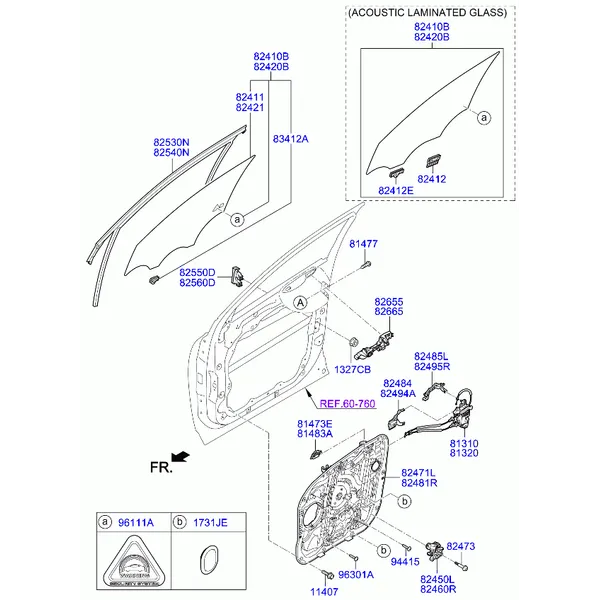 регулятор стекла двери передней и стекло