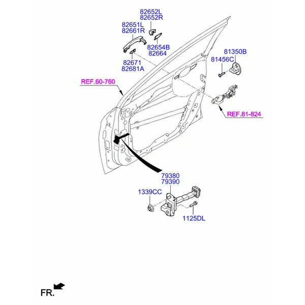замок передней двери
