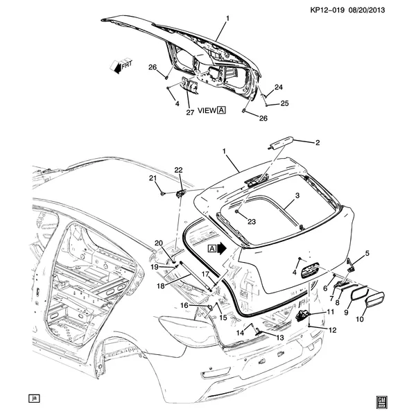 ФУРНИТУРА ЗАДНЕЙ ОТКИДНОЙ ДВЕРИ