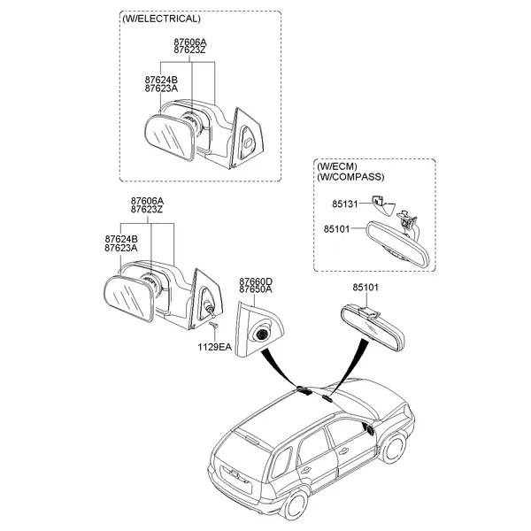MIRROR-OUTSIDE REAR VIEW