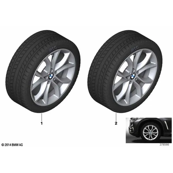 Колесо в сб.зим.V-образн.сп.594 - 19"