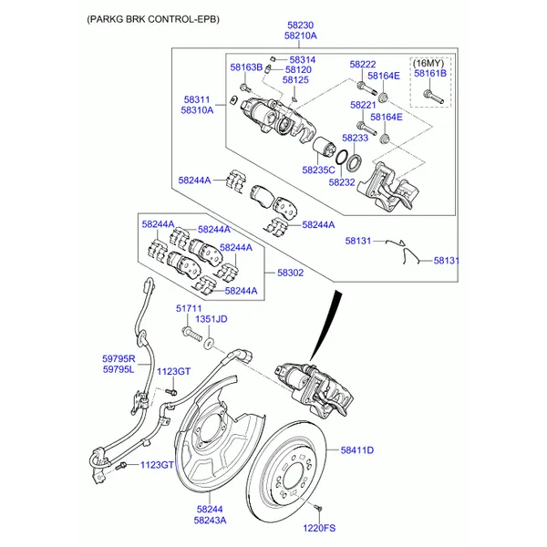 тормозной механизм заднего колеса