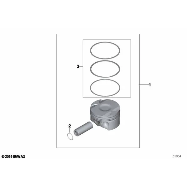 Поршень кривошипно-шатунного механизма
