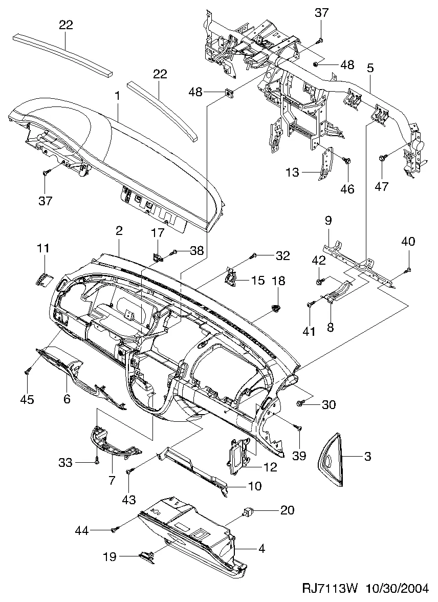 ПРИБОРНАЯ ПАНЕЛЬ IV (7113)