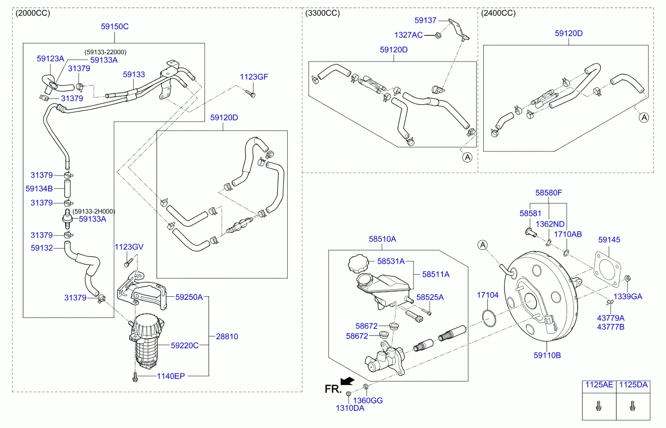 BRAKE MASTER CYLINDER & BOOSTER