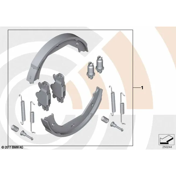 Ремкомплект для торм.колодок Value Parts
