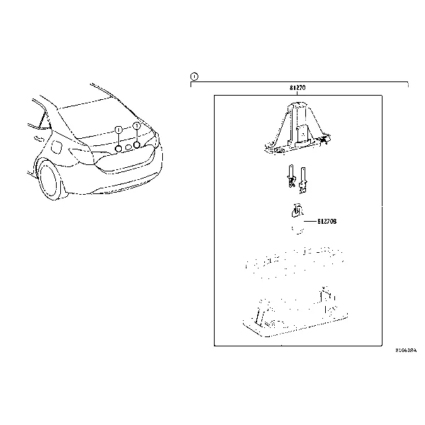 REAR LICENSE PLATE LAMP