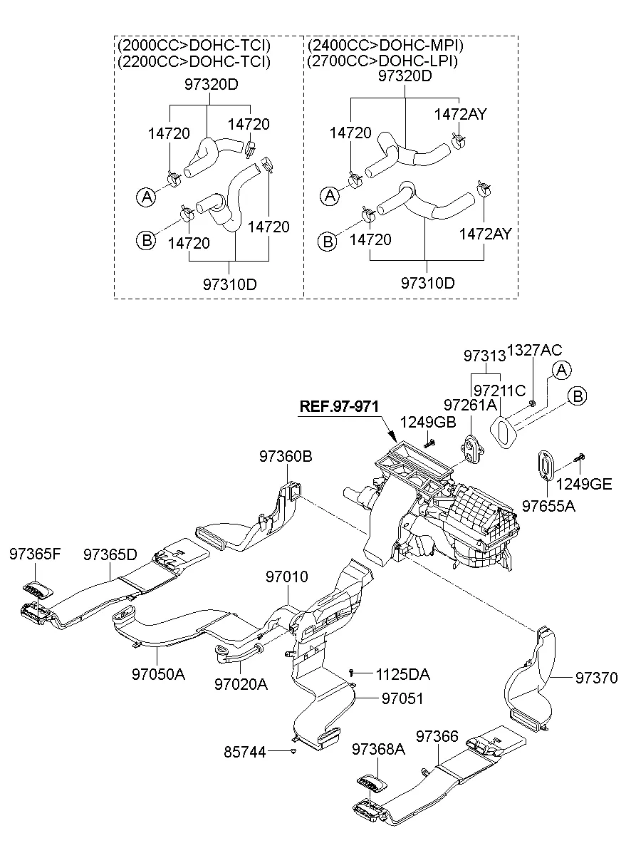 HEATER SYSTEM-DUCT & HOSE