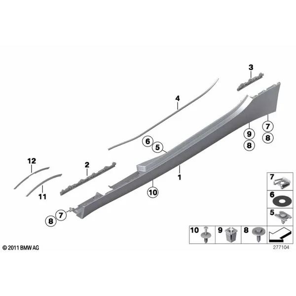 Накладка порог / арка колеса
