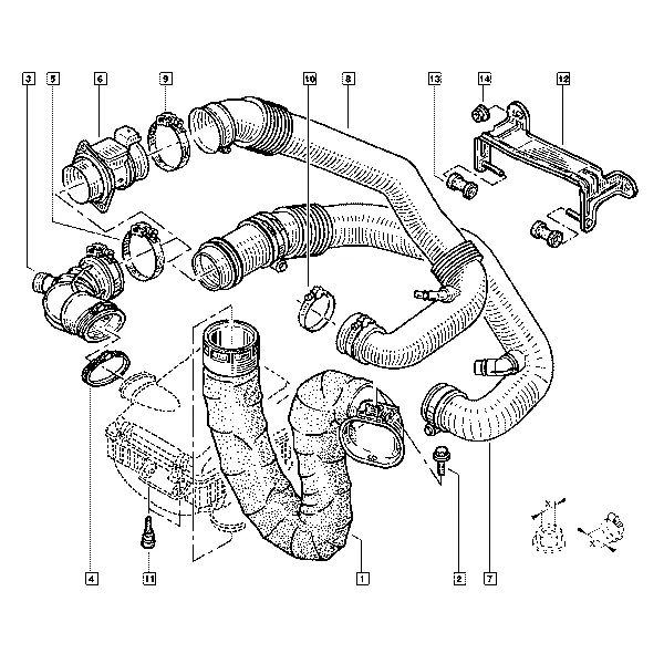 Патрубок воздушного фильтра