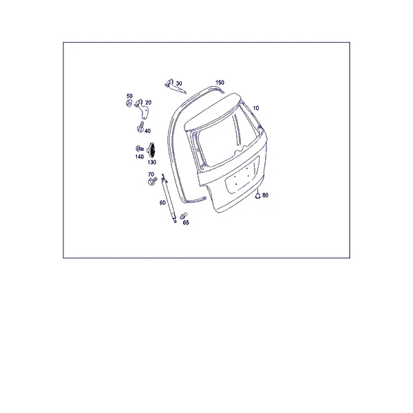 ДВЕРЬ БАГАЖНОГО ОТДЕЛЕНИЯ