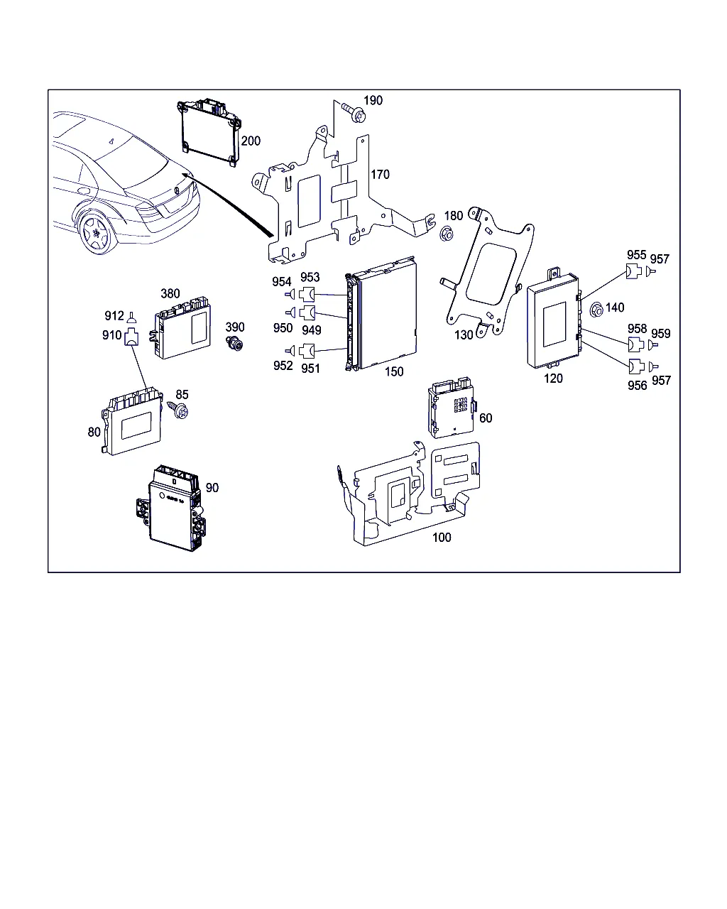 БЛОКИ УПРАВЛЕНИЯ И РЕЛЕ В БАГАЖНИКЕ