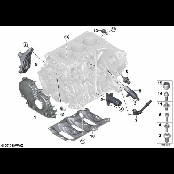 Блок цилиндров/дополнительные элементы