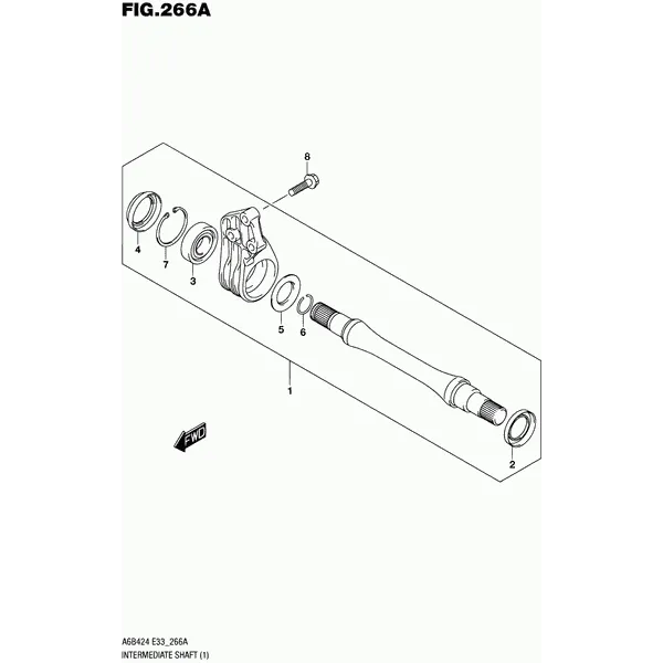 266A - ПРОМЕЖУТОЧНЫЙ ВАЛ (2WD:6MT)