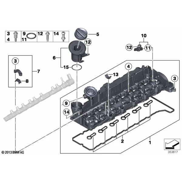 Крышка головки блока цилиндров