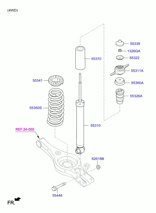 REAR SPRING & STRUT